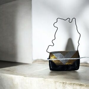 Stylish Black and Gold Handbag